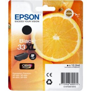 Epson 33XL zwart - sinaasappel 