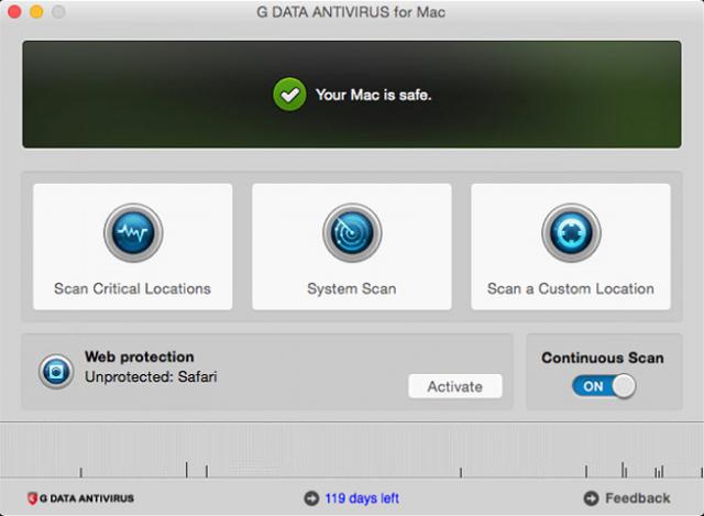 G Data AntiVirus for Mac G Data AntiVirus for Mac